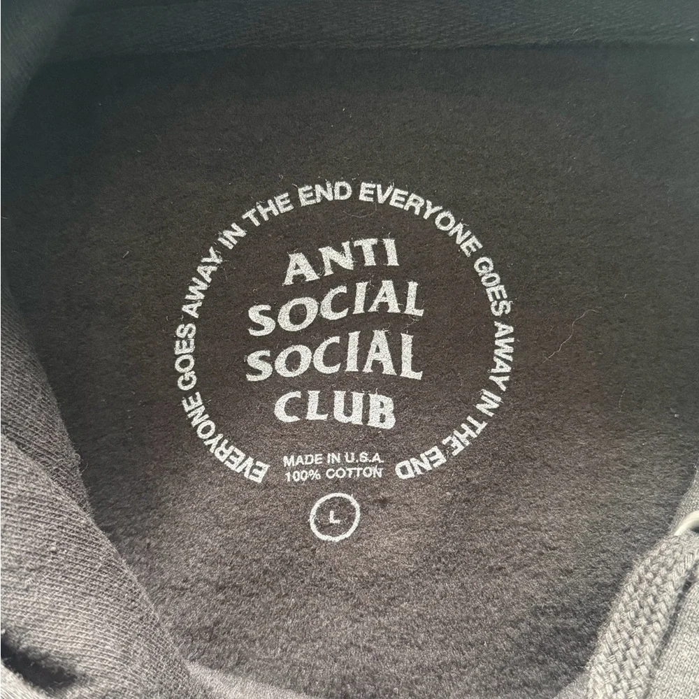 Anti Social Social Club Pedals On the Floor Black Hoody with Colorful Logo - Picture 5 of 5